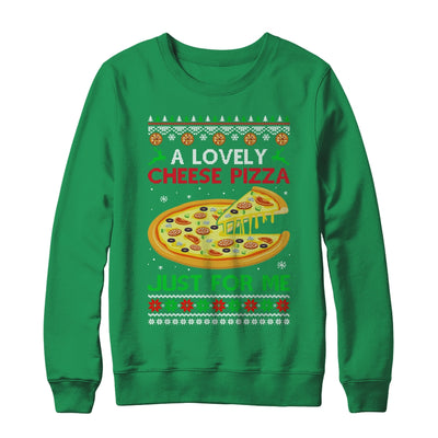 A Lovely Cheese Pizza Alone Funny Christmas Ugly Xmas Home T-Shirt & Sweatshirt | Teecentury.com