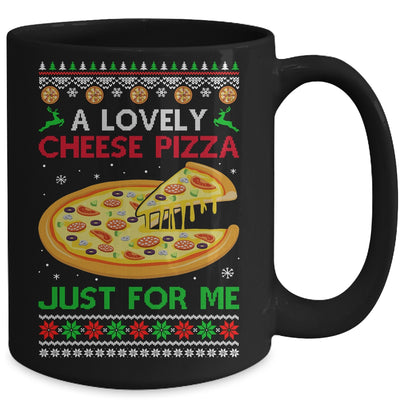 A Lovely Cheese Pizza Alone Funny Christmas Ugly Xmas Home Mug Coffee Mug | Teecentury.com