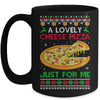 A Lovely Cheese Pizza Alone Funny Christmas Ugly Xmas Home Mug Coffee Mug | Teecentury.com