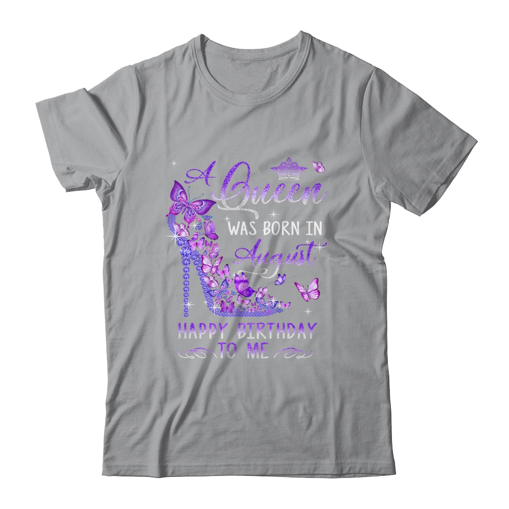 A Queen Was Born In August Cute Birthday Girls Women Shirt & Tank Top | teecentury