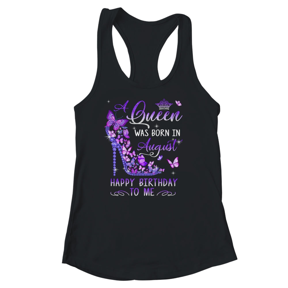 A Queen Was Born In August Cute Birthday Girls Women Shirt & Tank Top | teecentury