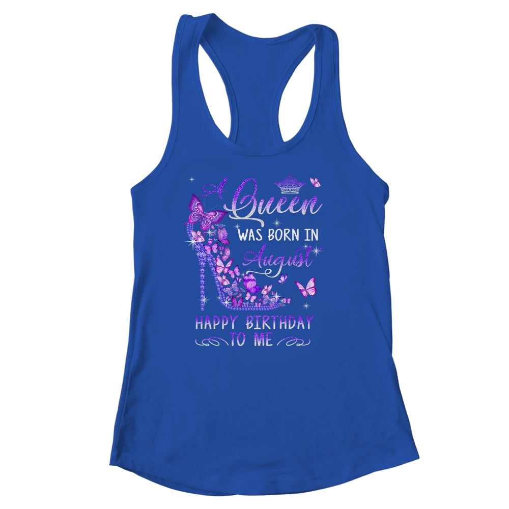 A Queen Was Born In August Cute Birthday Girls Women Shirt & Tank Top | teecentury