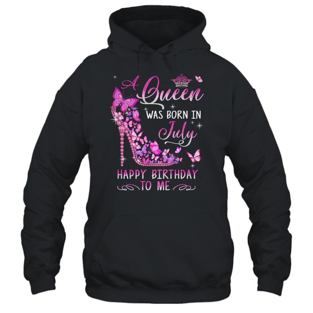 A Queen Was Born In July Happy Birthday To Me Pink Shirt & Tank Top | teecentury