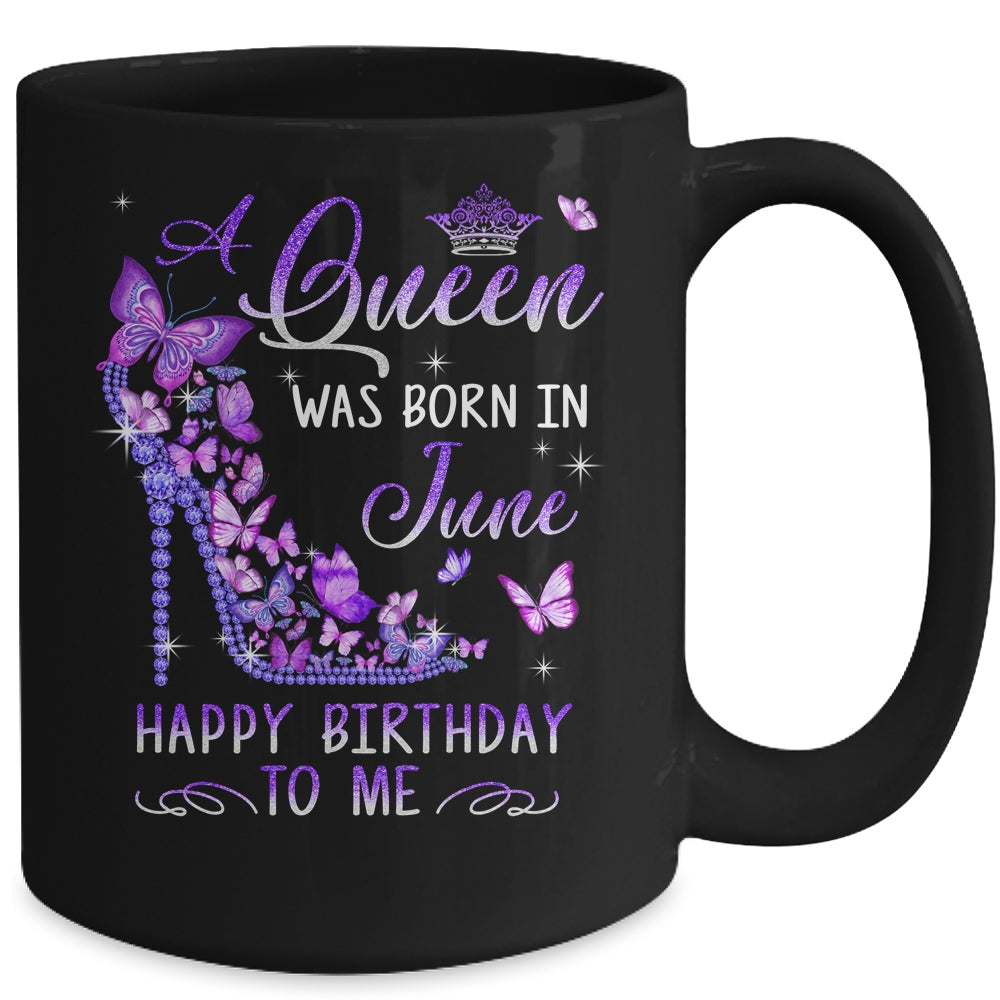 A Queen Was Born In June Cute Birthday Girls Women Mug | teecentury