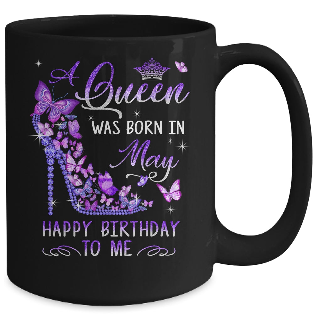 A Queen Was Born In May Cute Birthday Girls Women Mug | teecentury