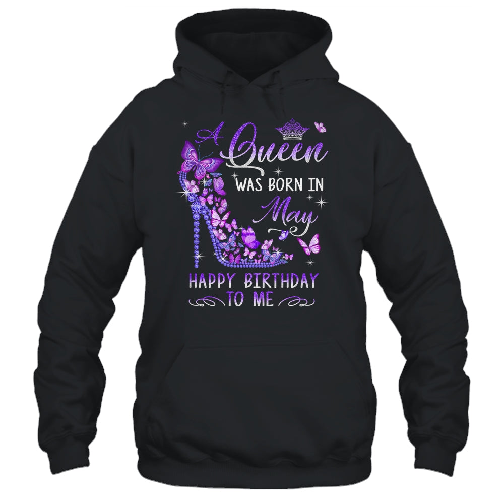 A Queen Was Born In May Cute Birthday Girls Women Shirt & Tank Top | teecentury
