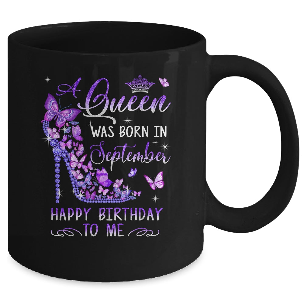 A Queen Was Born In September Cute Birthday Girls Women Mug | teecentury