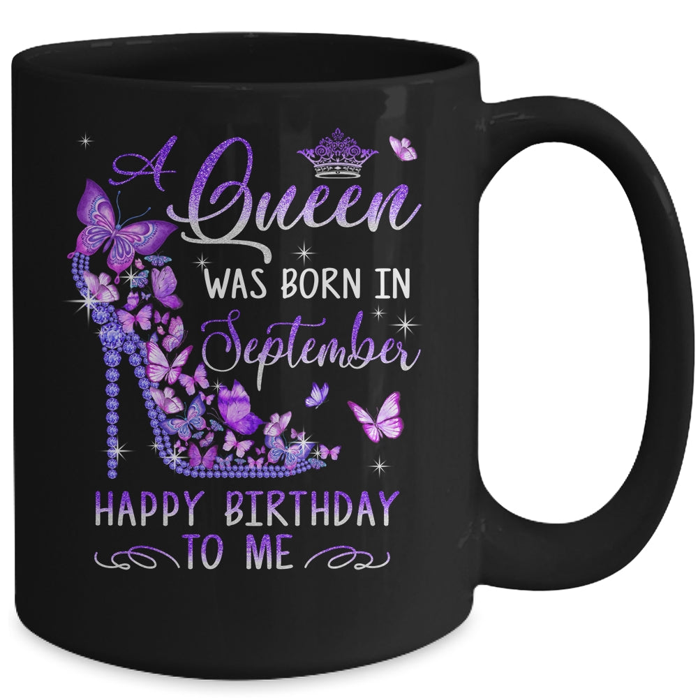 A Queen Was Born In September Cute Birthday Girls Women Mug | teecentury