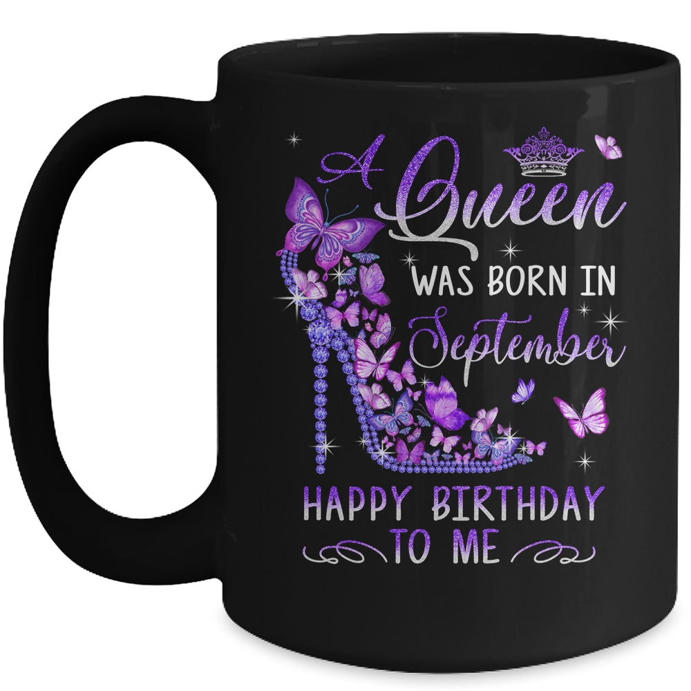 A Queen Was Born In September Cute Birthday Girls Women Mug | teecentury