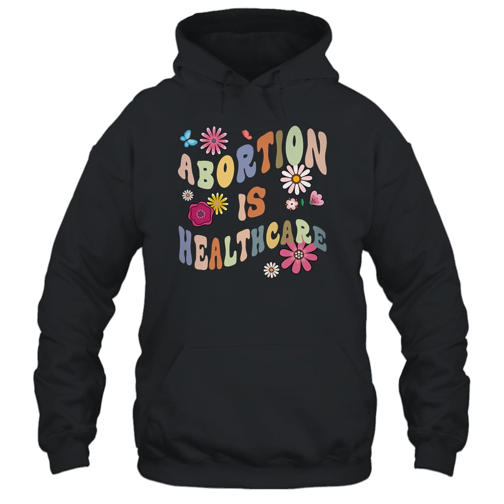 Abortion Is Healthcare Retro Floral Pro Choice Feminist Shirt & Tank Top | teecentury