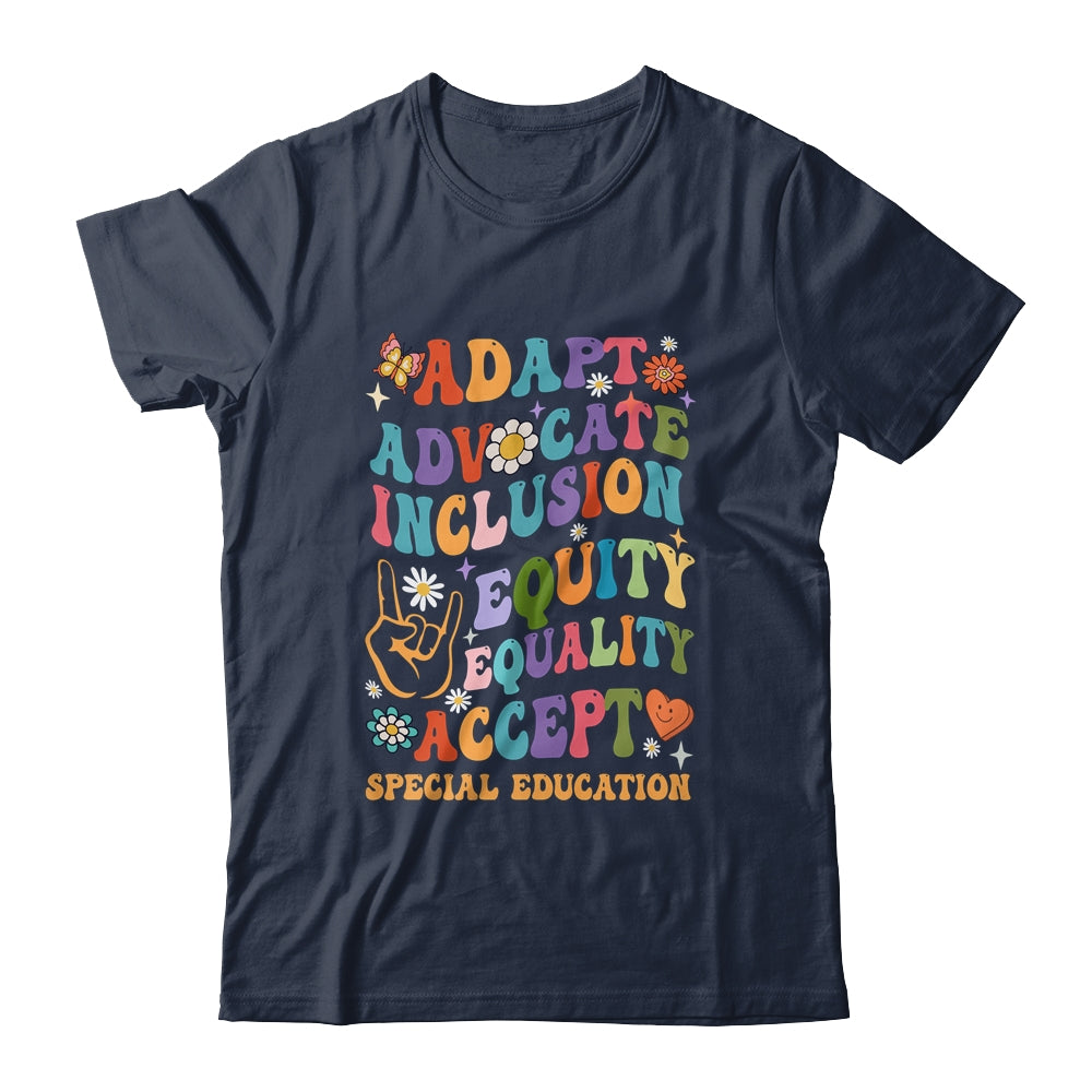 Accept Adapt Advocate Inclusion Equity Equality Teacher Shirt & Hoodie | teecentury