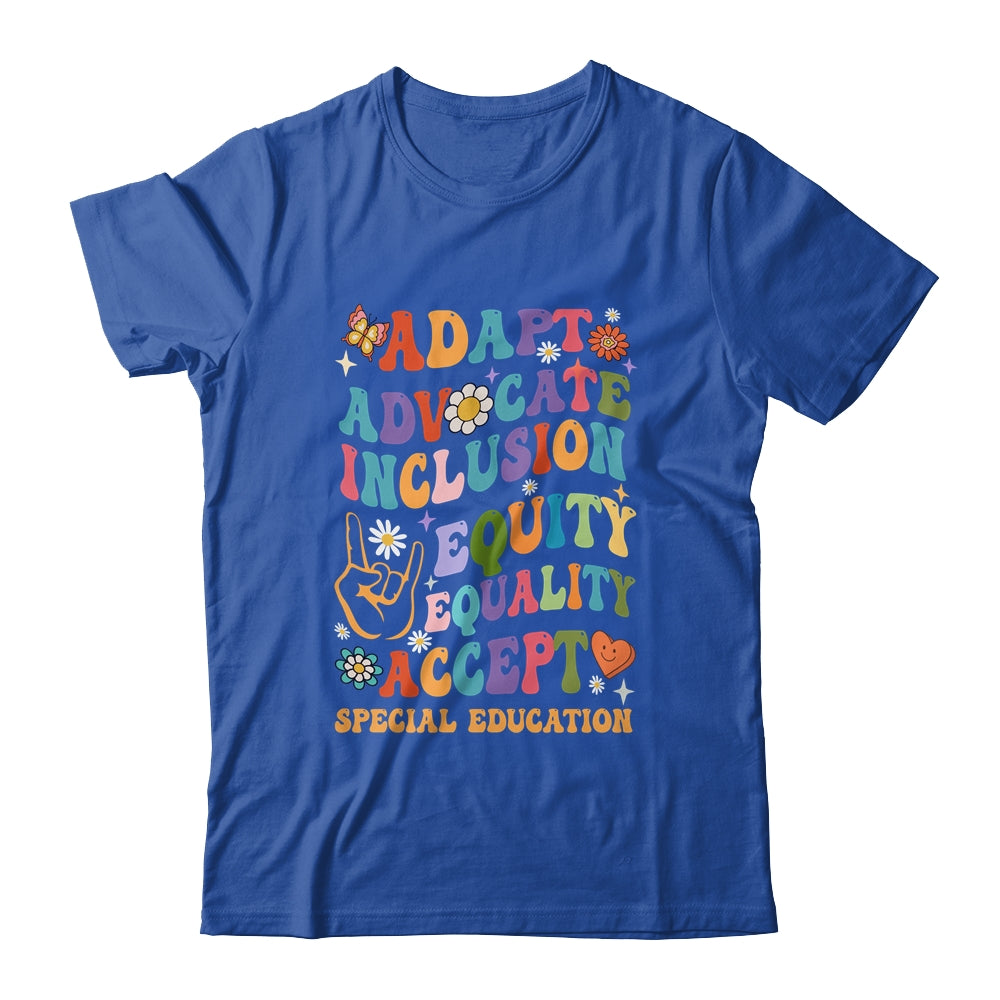 Accept Adapt Advocate Inclusion Equity Equality Teacher Shirt & Hoodie | teecentury