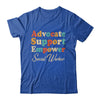 Advocate Support Empower Groovy Social Worker Graduation Shirt & Hoodie | teecentury