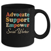 Advocate Support Empower Groovy Social Worker Graduation Mug | teecentury