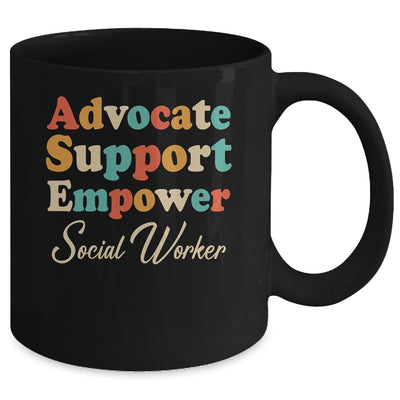 Advocate Support Empower Groovy Social Worker Graduation Mug | teecentury