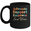 Advocate Support Empower Groovy Social Worker Graduation Mug | teecentury