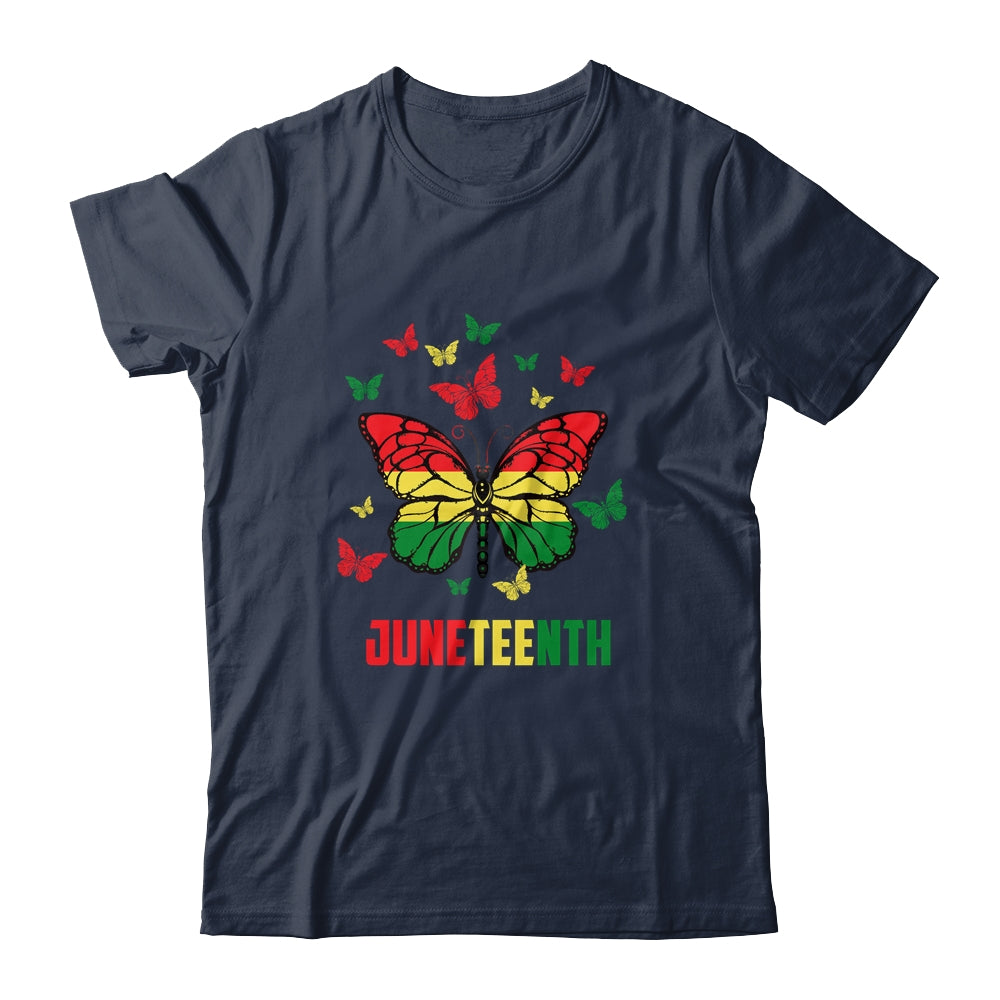 African American Freedom Black Pride Juneteenth Butterfly Shirt & Tank Top | teecentury