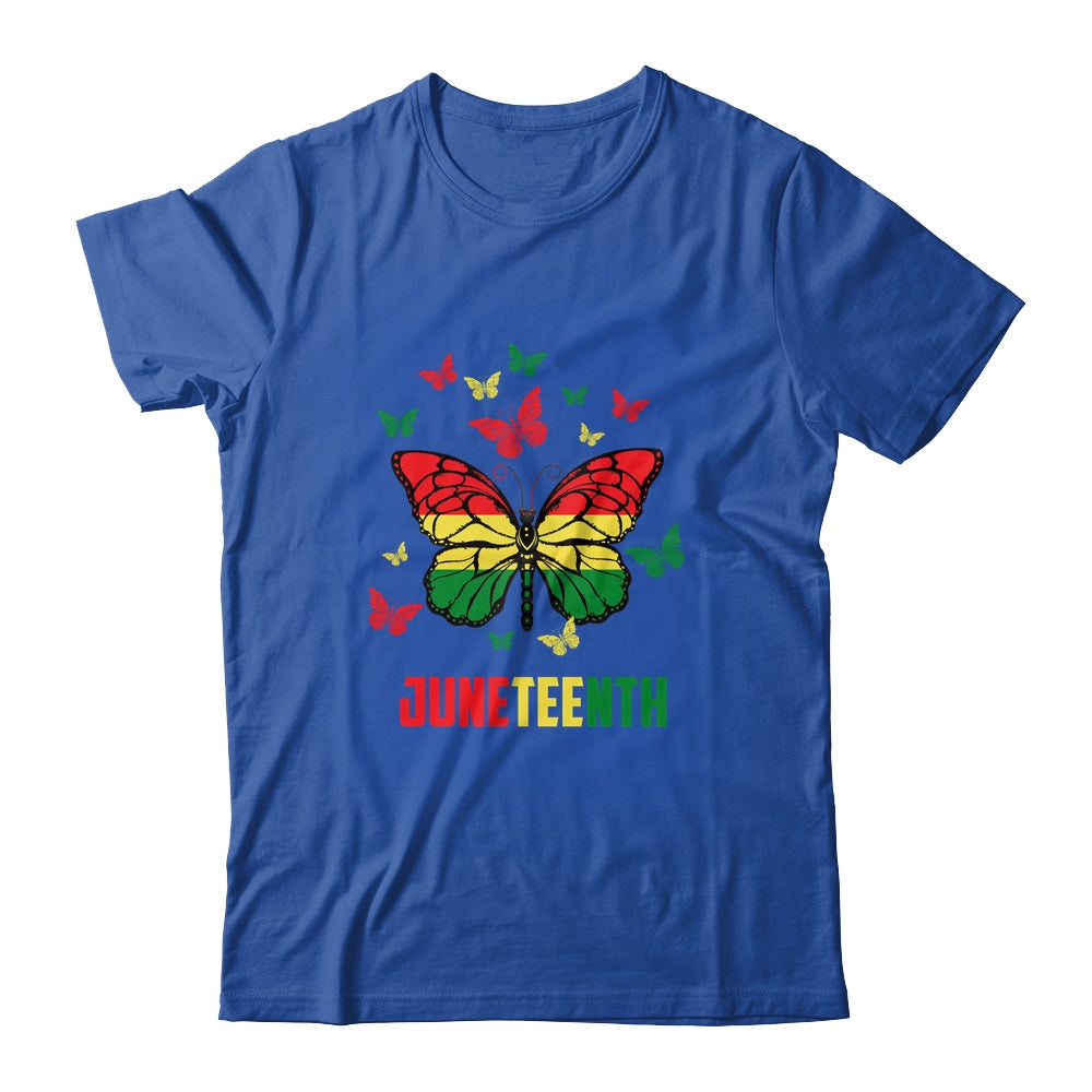 African American Freedom Black Pride Juneteenth Butterfly Shirt & Tank Top | teecentury