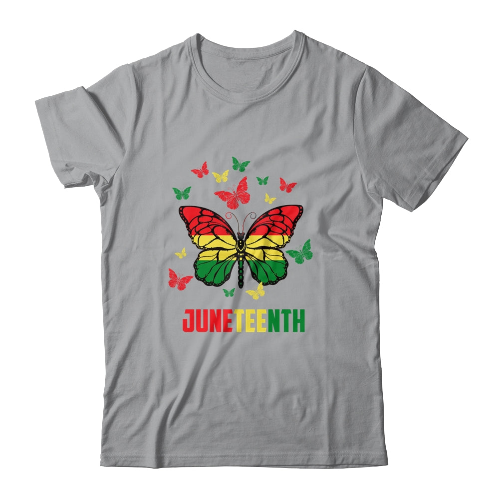 African American Freedom Black Pride Juneteenth Butterfly Shirt & Tank Top | teecentury