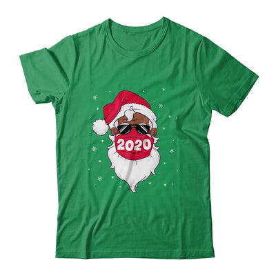 African American Santa Black Christmas Santa Wearing Mask T-Shirt & Sweatshirt | Teecentury.com