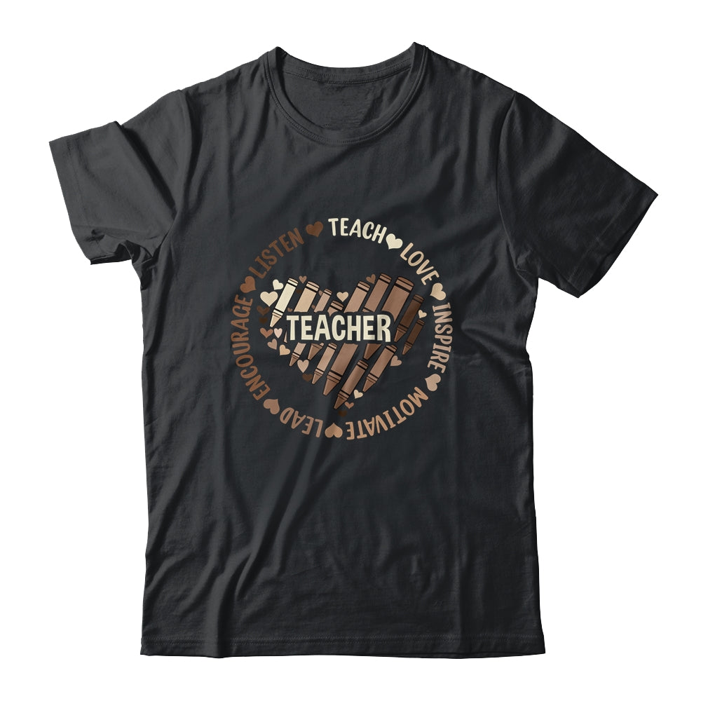 Afro African Black History Month Melanin Teacher Shirt & Hoodie | teecentury