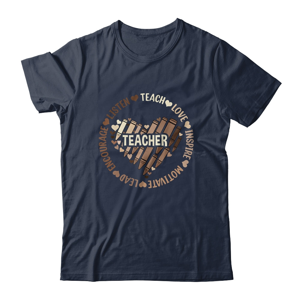 Afro African Black History Month Melanin Teacher Shirt & Hoodie | teecentury
