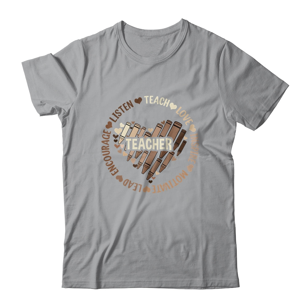 Afro African Black History Month Melanin Teacher Shirt & Hoodie | teecentury