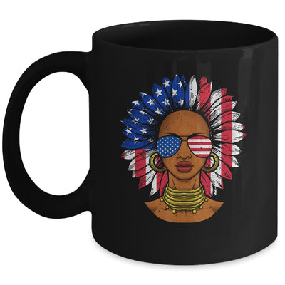 Afro Sunflower African American 4th Of July Melanin Mug Coffee Mug | Teecentury.com