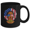 Afro Sunflower African American 4th Of July Melanin Mug Coffee Mug | Teecentury.com