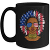 Afro Sunflower African American 4th Of July Melanin Mug Coffee Mug | Teecentury.com