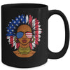 Afro Sunflower African American 4th Of July Melanin Mug Coffee Mug | Teecentury.com