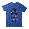 All American Aunt Happy 4th July Day Messy Hair T-Shirt & Tank Top | Teecentury.com