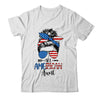 All American Aunt Happy 4th July Day Messy Hair T-Shirt & Tank Top | Teecentury.com