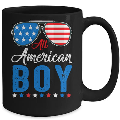 All American Boy 4th Of July Boy Kids Teens Sunglasses Mug Coffee Mug | Teecentury.com
