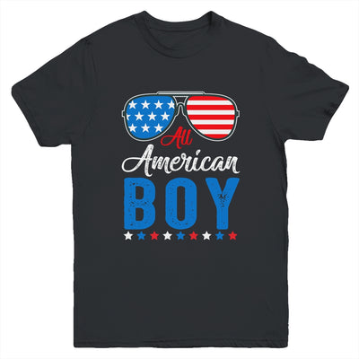 All American Boy 4th Of July Boy Kids Teens Sunglasses Youth Youth Shirt | Teecentury.com