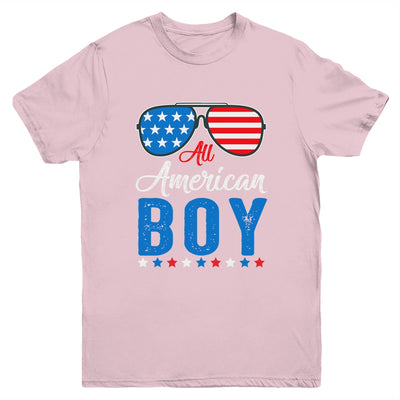 All American Boy 4th Of July Boy Kids Teens Sunglasses Youth Youth Shirt | Teecentury.com
