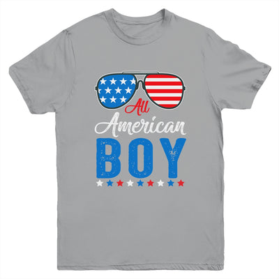 All American Boy 4th Of July Boy Kids Teens Sunglasses Youth Youth Shirt | Teecentury.com