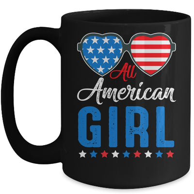 All American Girl 4th Of July Girls Kids Teens Sunglasses Mug Coffee Mug | Teecentury.com