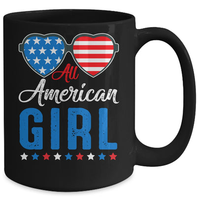 All American Girl 4th Of July Girls Kids Teens Sunglasses Mug Coffee Mug | Teecentury.com