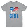 All American Girl 4th Of July Girls Kids Teens Sunglasses Youth Youth Shirt | Teecentury.com