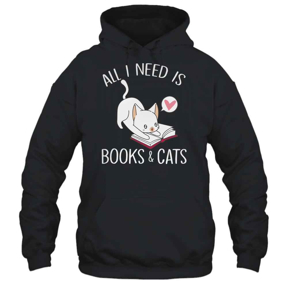 All I Need Is Books And Cats Mom Lover T-Shirt & Tank Top | Teecentury.com