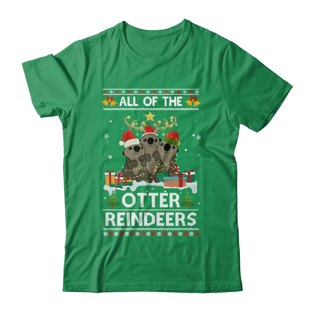 All Of The Otter Reindeer Ugly Christmas Sweater Gift T-Shirt & Sweatshirt | Teecentury.com
