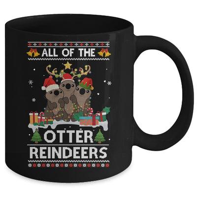 All Of The Otter Reindeer Ugly Christmas Sweater Gift Mug Coffee Mug | Teecentury.com