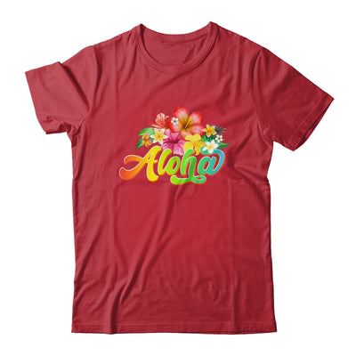 Aloha Flowers Hawaiian Funny Hawaii Beach Luau Party Shirt & Tank Top | teecentury