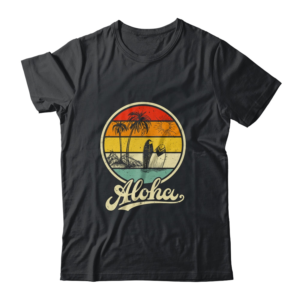 Aloha Hawaii Hawaiian For Boys Girls Palm Tree Surf Shirt & Tank Top | teecentury