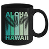 Aloha Hawaii Hawaiian Island Palm Beach Retro Mug | teecentury