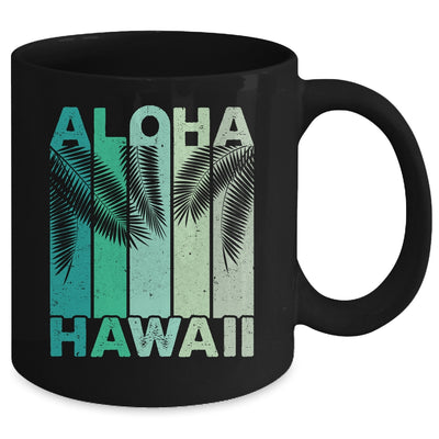 Aloha Hawaii Hawaiian Island Palm Beach Retro Mug | teecentury