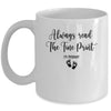 Always Read The Fine Print I'm Pregnant Pregnancy Funny Mug Coffee Mug | Teecentury.com