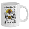 Always Take The Scenic Route Sunflower Camping Travel Mug Coffee Mug | Teecentury.com