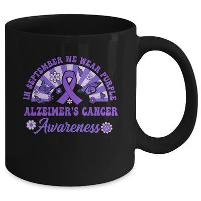 Alzheimer's Awareness In September We Wear Purple Groovy Mug | teecentury